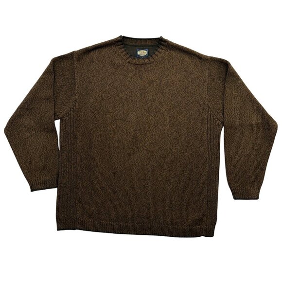VTG Tommy Bahama Woolblend Crewneck Sweater Brown Preppy Grandpacore Mens M - Picture 1 of 9